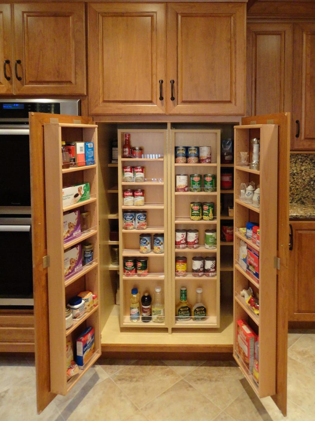 Deep kitchen store pantry cabinet