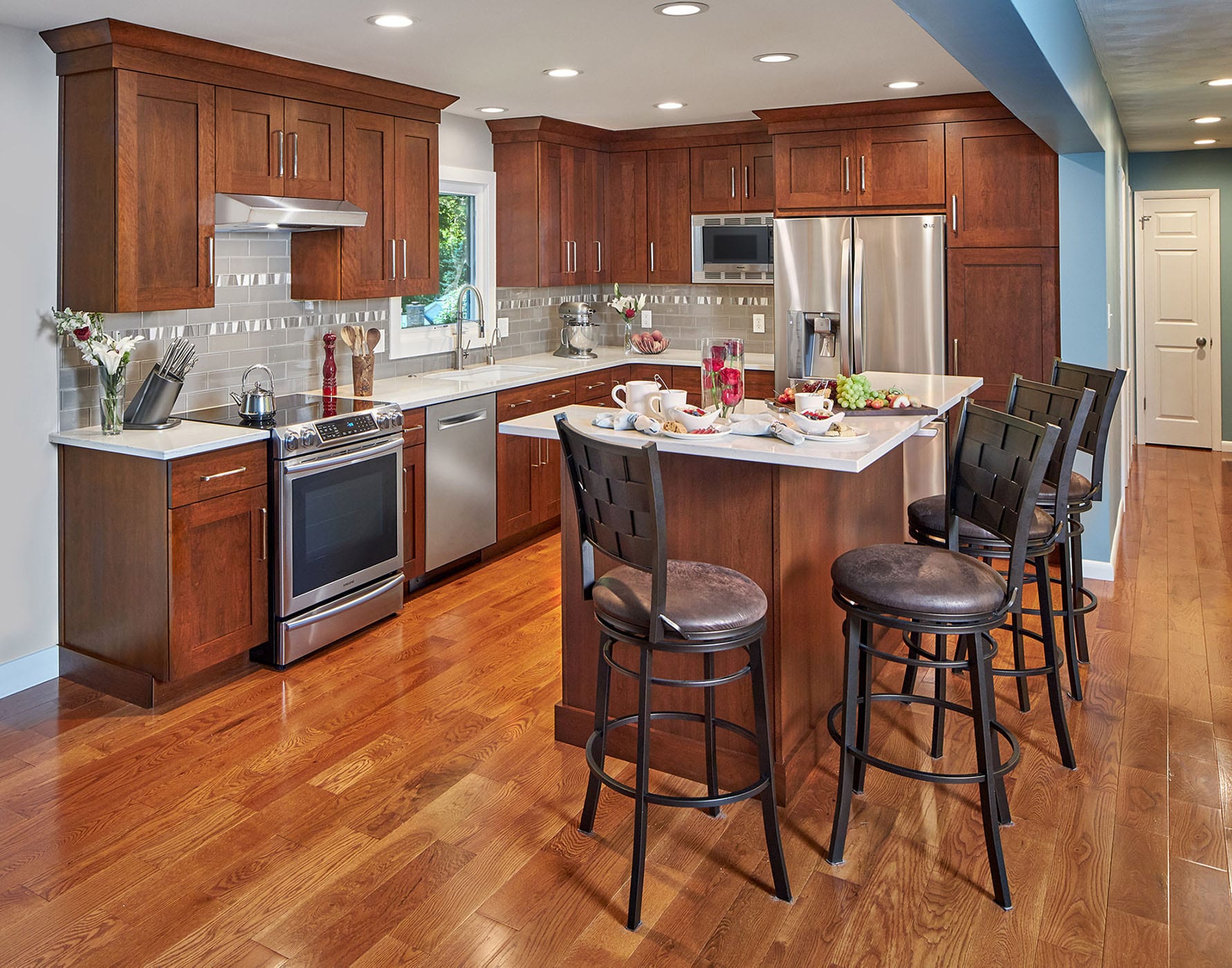 split level home dining room