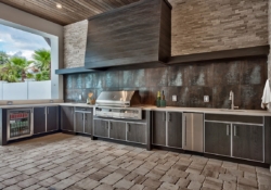 NatureKast - Outdoor Kitchen with Grill Sink and Fridge