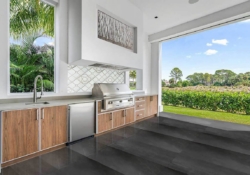 NatureKast - Outdoor Kitchen with Grill Sink and Refrigerator
