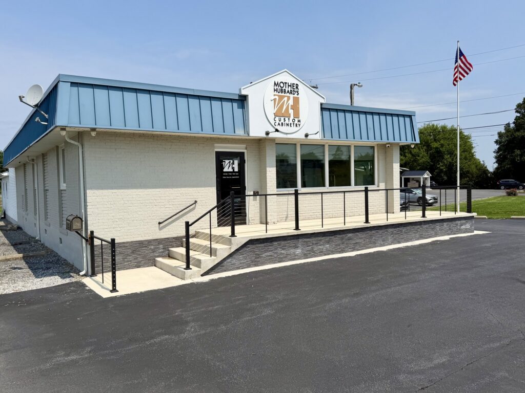 Mother Hubbard's Custom Cabinetry showroom exterior at 5309 Trindle Road in Mechanicsburg, Pennsylvania